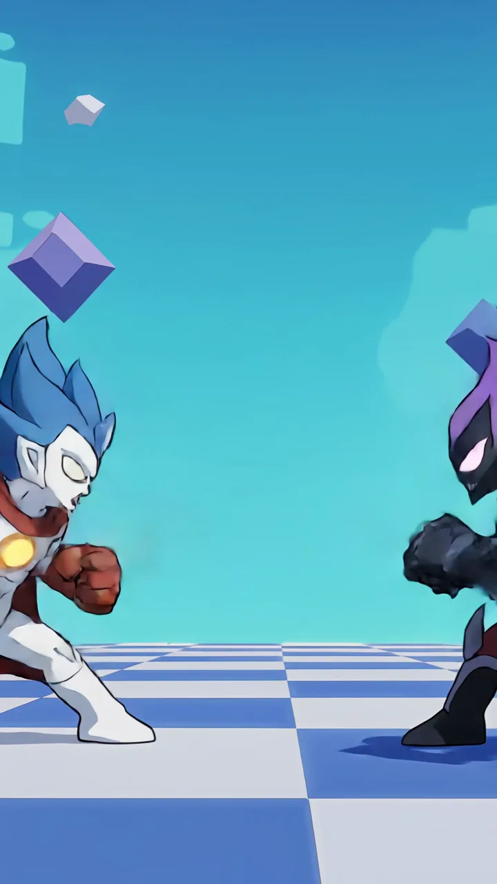 Vertical game trailer video with dramatic action